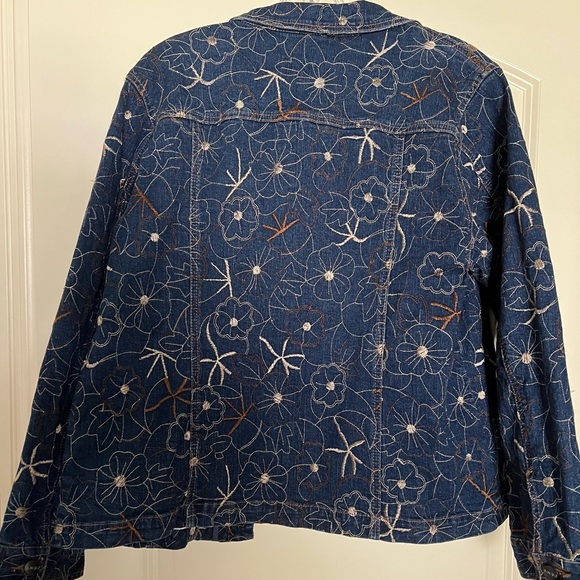 Embroidered Floral Denim Jacket Boho
Artisan Jean Jacket Blue Denim M - Picture 5 of 5